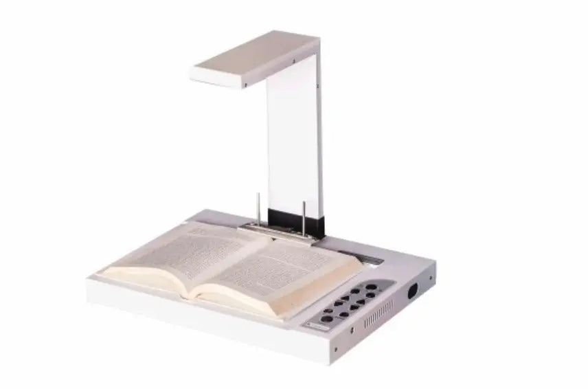 White URead device with open book on it