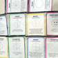 Packaged SymSym activity sets for basic and complex symmetrical shapes, asymmetrical shapes and face masks