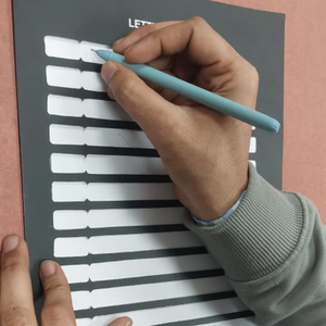 Letter Writer – A4 Writing Guide for Visually Impaired | 13-Line Writing Support Tool