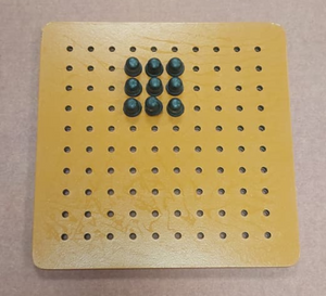 Premium Peg Board Game for Visually Impaired | Tactile Cognitive Skill & Memory Development Tool