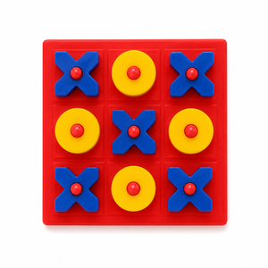 Small tactile Tic Tac Toe board and pieces – image 3 of 4
