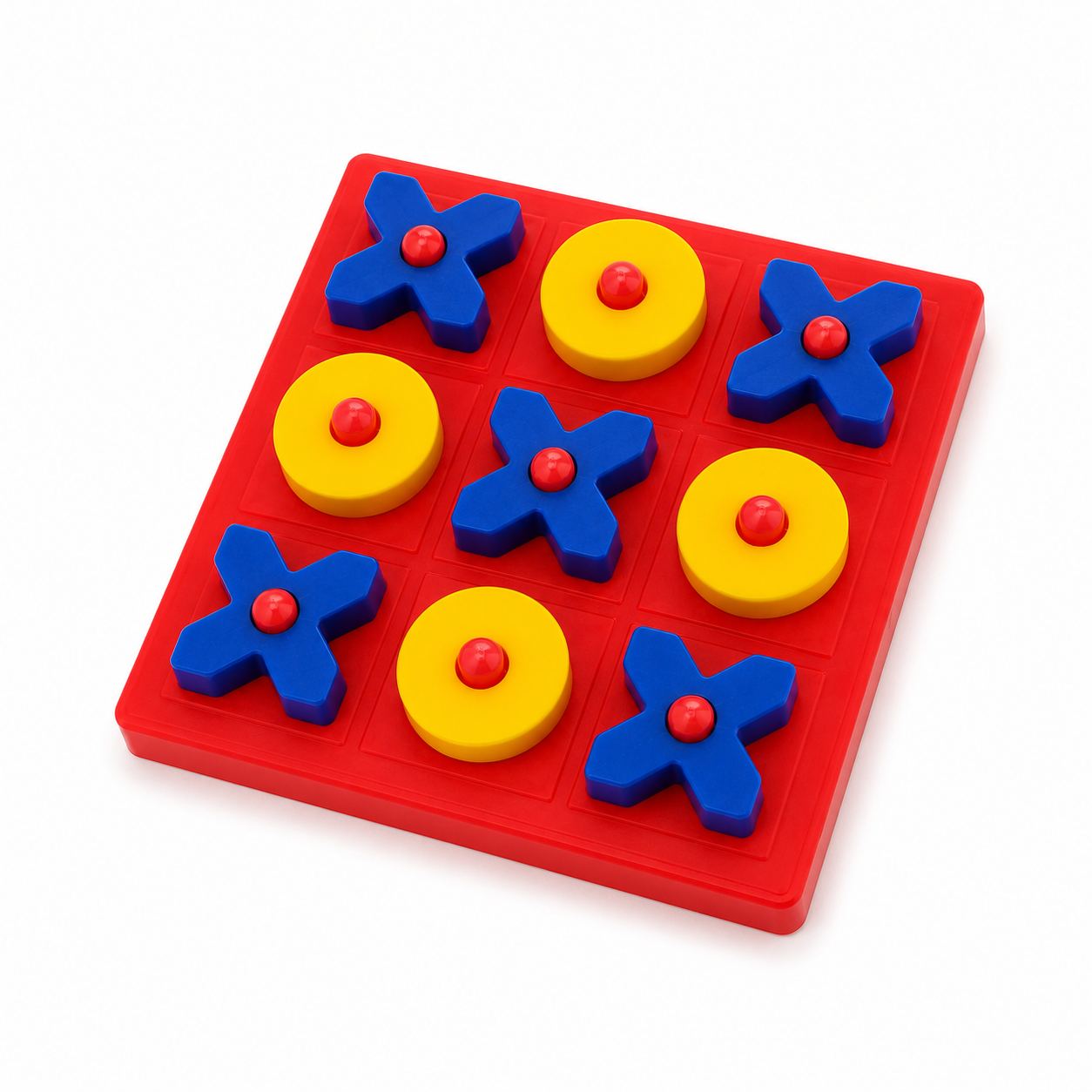 Small tactile Tic Tac Toe board and pieces – image 4 of 4