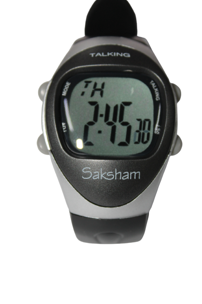 Talking Digital Watch with four alarms