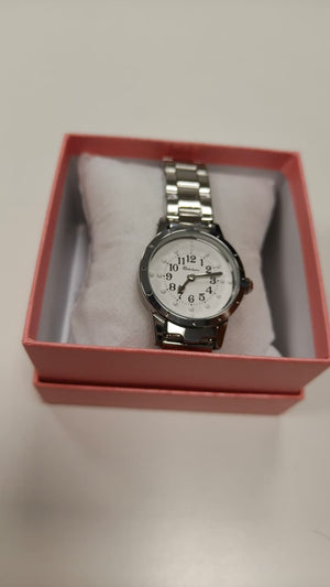 Silver dial Braille Watch For Ladies With Chain Strap, product image 3 of 3